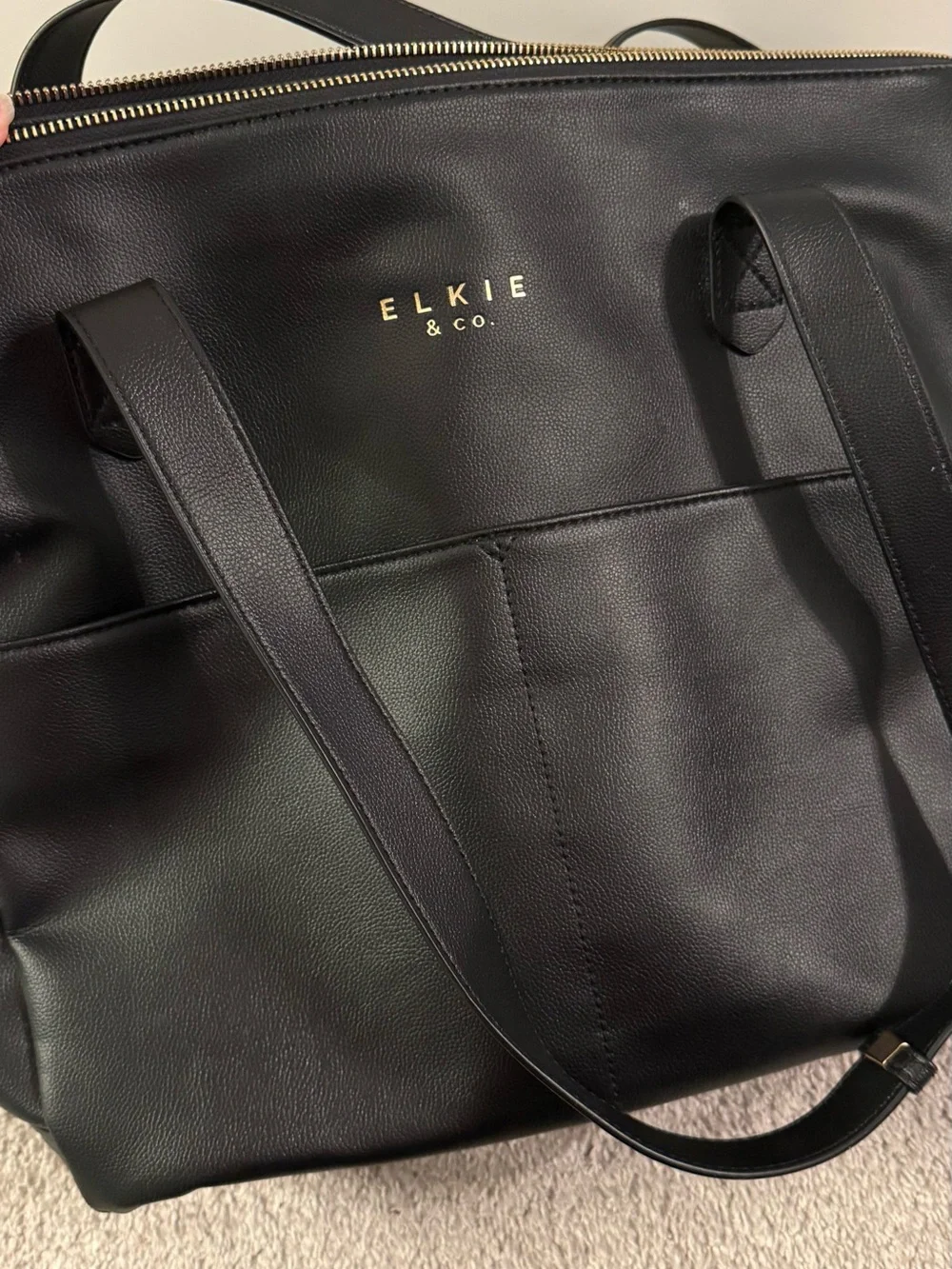 Elkie & Co Black Diaper Bag